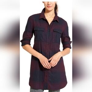 Athleta Flannel Trail To Town Dress